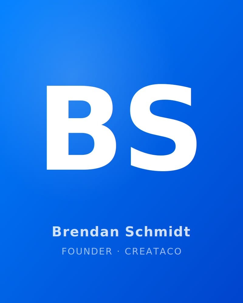 Brendan Schmidt, Founder, Managing Partner at CreataCo
